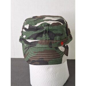 Classic Cotton Army Hat Red Star Military Cadet Patrol Style Cap Size M